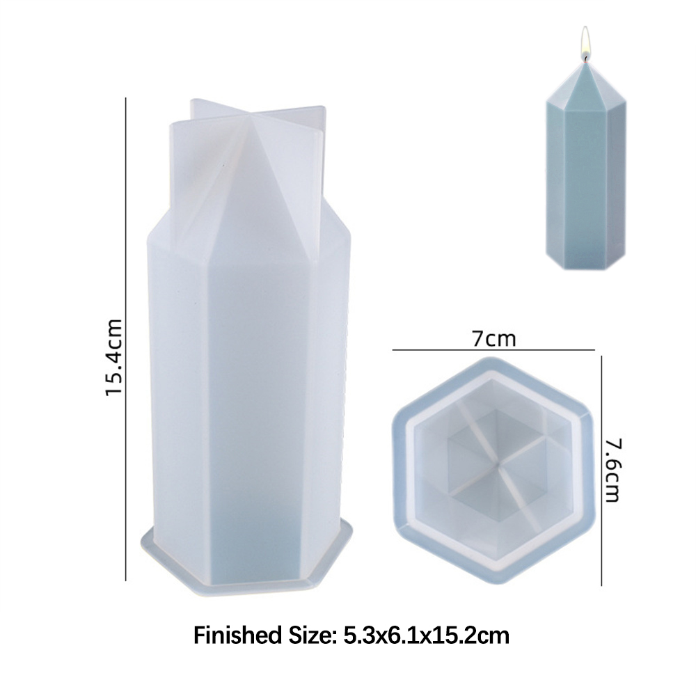 3D Hexagonal Column Candle Mol - Soap Making Diy Kit ulasan dan harga