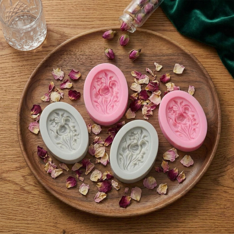 4 Silicone mold with flower sh - Soap Making Ins ulasan dan harga